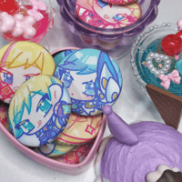 Image 1 of star guardian glitter pins