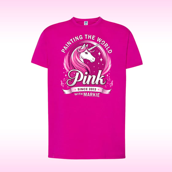 Image of Unisex Tee - "Painting the World Pink with Markie"