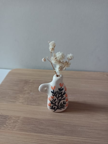 Image of Vase miniature branche noire