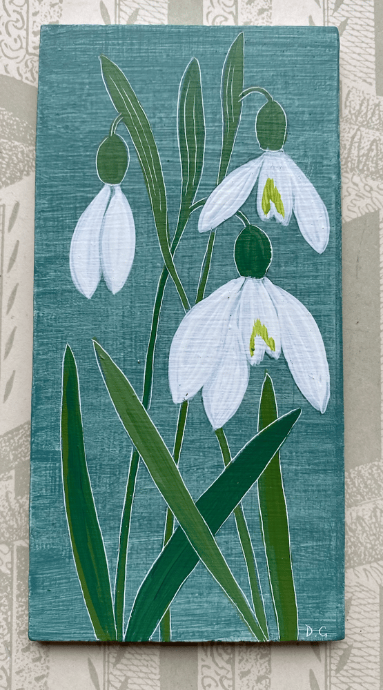 Image of Small Snowdrop painting (I)