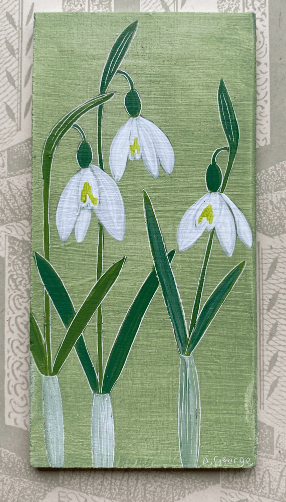 Image of Small Snowdrop painting (M)