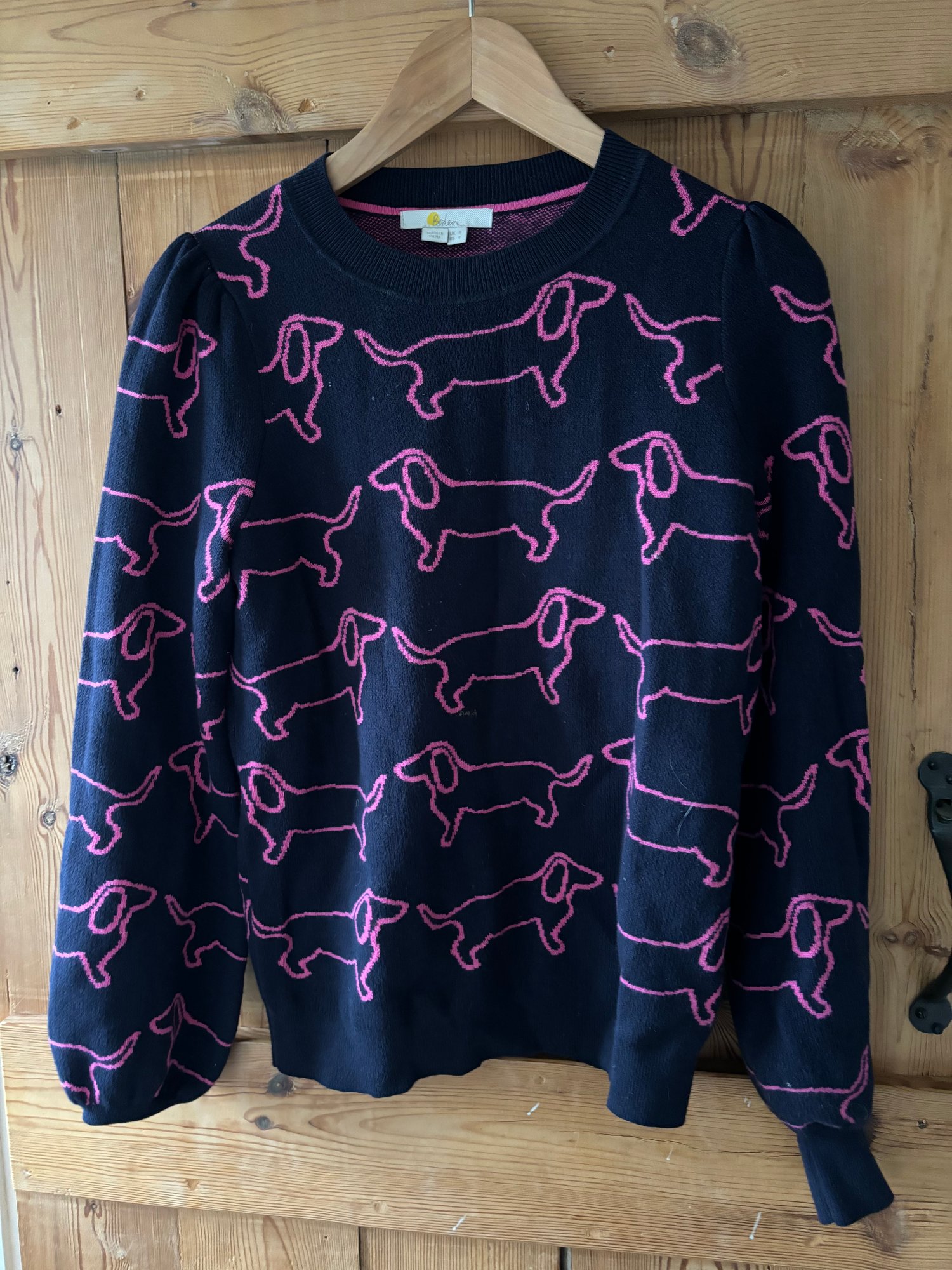 Boden dachshund jumper size 8 