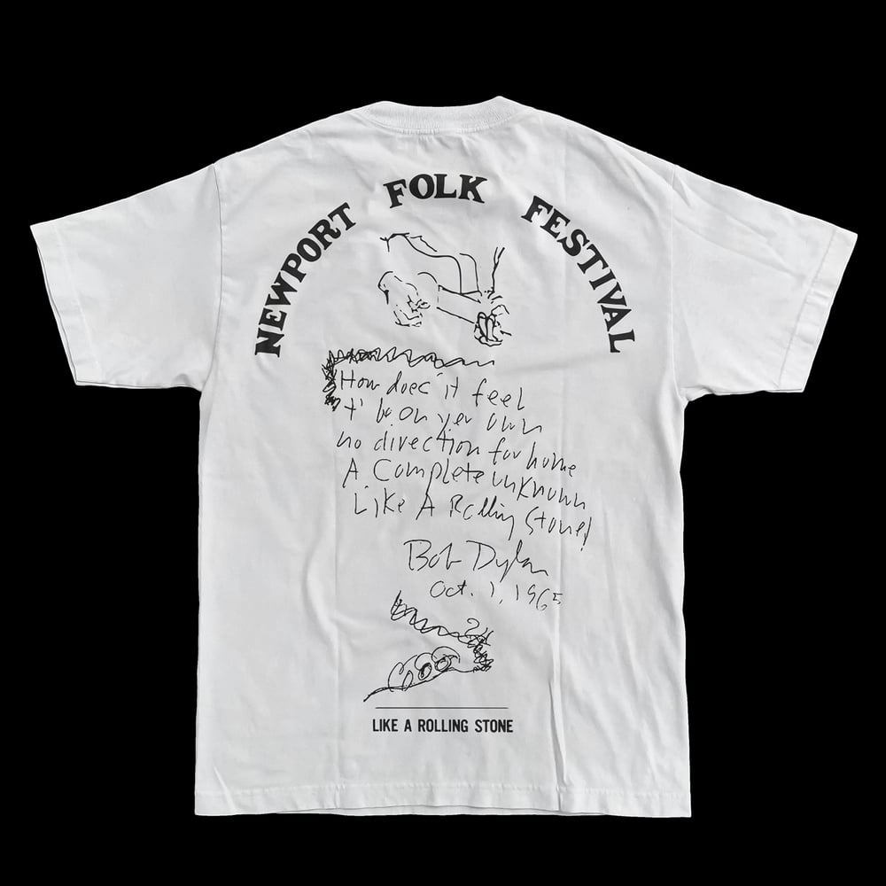 Image of Dylan at Newport Folk Festival