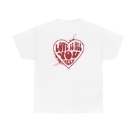Image 2 of T-SHIRT LOVE IS ALL YOU NEED