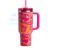 Image 1 of Stanley™️ “PINK ORANGE” | 30 Oz. Quencher H2.0 FlowState Tumbler