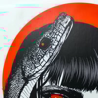 Image 2 of Snake Eyes Canvas Back Patch - for Jackets, Vests, and Flannels