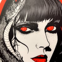 Image 4 of Snake Eyes Canvas Back Patch - for Jackets, Vests, and Flannels