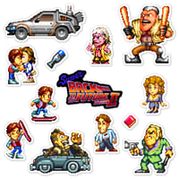 Image 1 of Super Back to the Future Part II Sticker Set (13 Pieces)