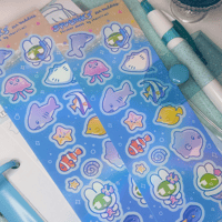 Image 1 of various deco sticker strips