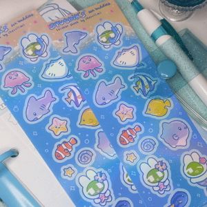 Image of sputnik's sea buddies deco stickers