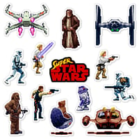 Image 1 of Super Star Wars Sticker Set (13 Pieces)