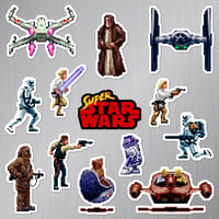 Image 1 of Super Star Wars Magnet Set (13 Pieces)