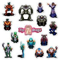 Image 1 of The 7th Saga Sticker Set (15 Pieces)