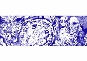 Image of Dandadan - Aliens vs Yokai Limited Remarque Print << Limited 5 >> // 慧晶 hj000art