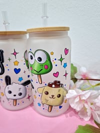 Image 5 of Sanrio Eis Trinkglas mit Deckel & Strohhalm,  16 Oz