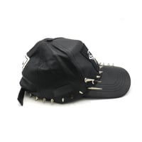 Image 4 of Black Leather 1 - Solid Hat
