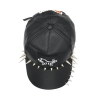 Image 5 of Black Leather 1 - Solid Hat