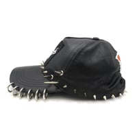 Image 2 of Black Leather 1 - Solid Hat