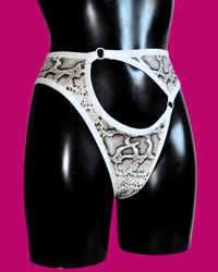 Image 1 of The FLOOZY white python knicker