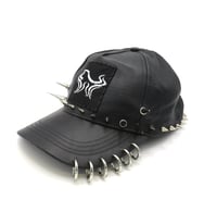 Image 1 of Black Leather 1 - Solid Hat