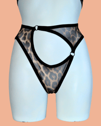 Image 1 of The FLOOZY leopard mesh Knicker