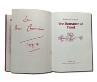 Image 2 of The Romance of Food by Barbara Cartland