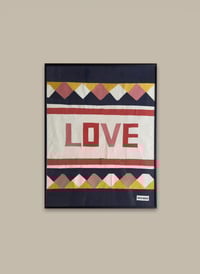 Image 1 of Love Collage Artwork in Frame 40x50