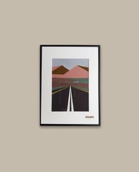 Image 1 of Roadscape Collage Artwork in Frame 30x40