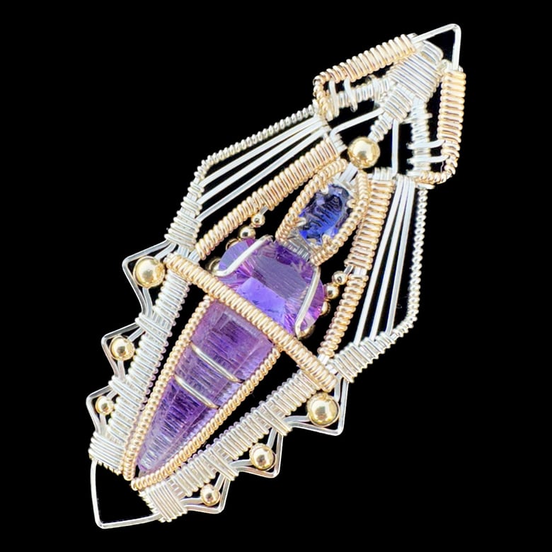 Image of Guerrero Amethyst and Iolite Pendant