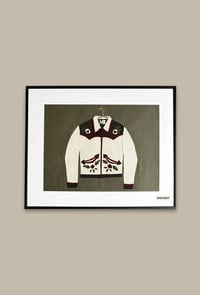 Image 1 of Western Jacket Collage Artwork in Frame 40x50