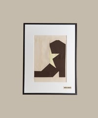 Cowboy Boot Quilted Artwork in Frame 30x40