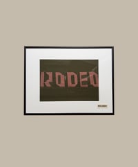 Image 1 of Rodeo Quilted Artwork in Frame 30x40