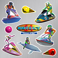 Image 1 of Wave Race 64 Magnet Set (9 Pieces)