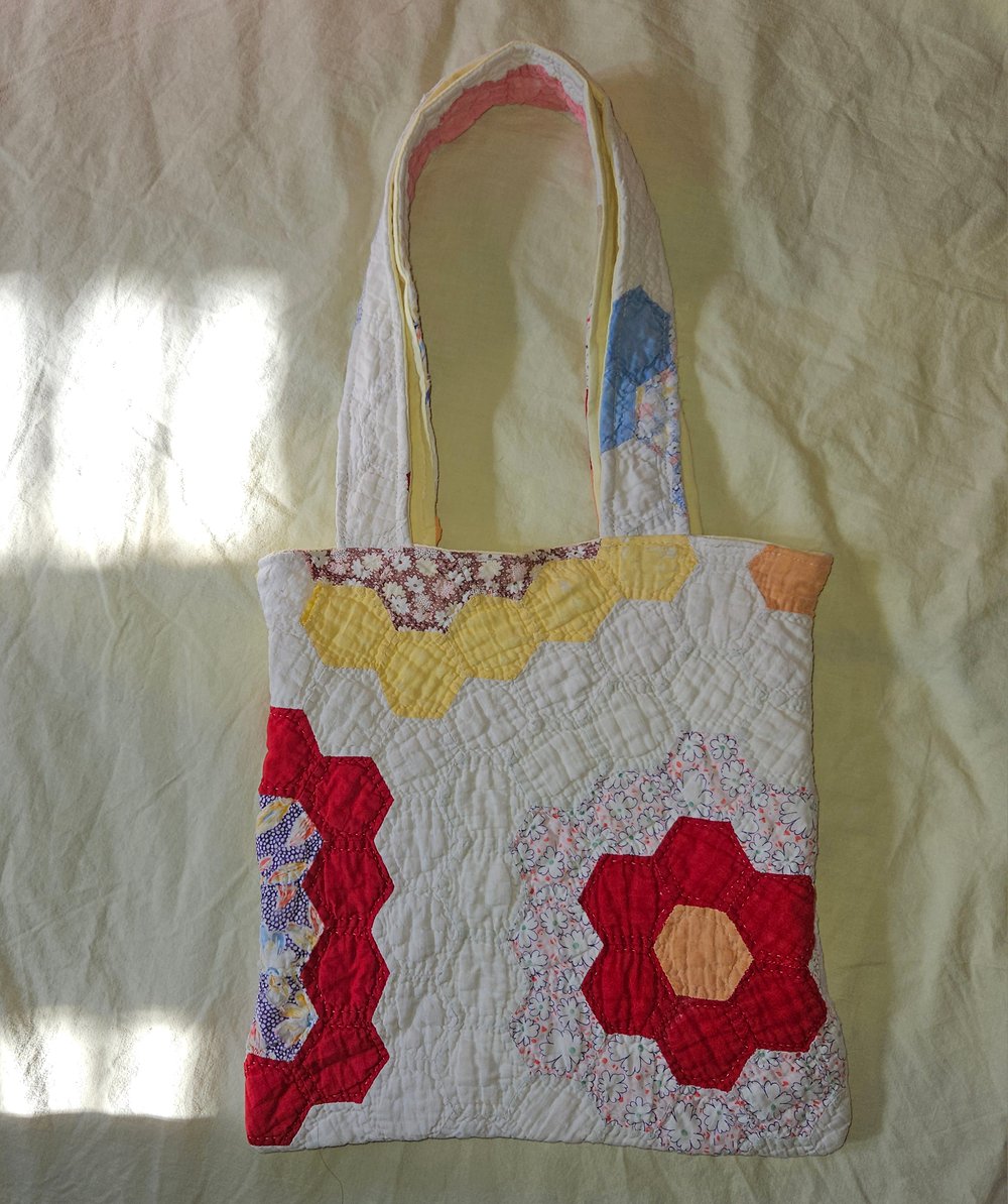 Image of Hexagon Quilt Tote Bag