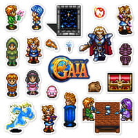 Image 1 of Illusion of Gaia Sticker Set (21 Pieces)