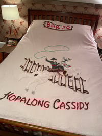 Image 1 of 50’s Hopalong Cassidy Chenille Bedspread