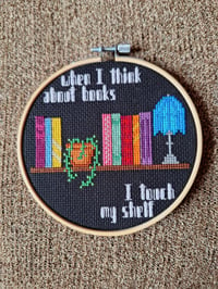 Image 1 of when I think about books... Hoop