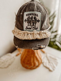 Image 1 of RTS Macrame Hat- Cowgirl