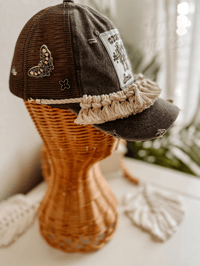 Image 3 of RTS Macrame Hat- Cowgirl