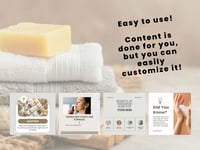 Image 3 of 1:1 Instagram ready, done-for-you social media content for soap makers