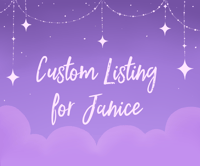 Custom Listing for Janice