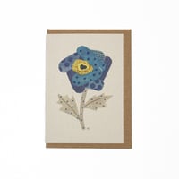  Card - Blue Dot Flower