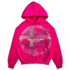 FLAGS OF PEACE PULLOVER HOODIE PINK