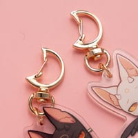 Image 5 of 2x keychains with magnets - kittens