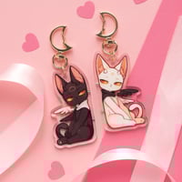 Image 4 of 2x keychains with magnets - kittens