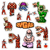 Image 1 of Rygar NES Sticker Set (14 Pieces)