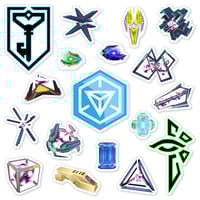Image 1 of Ingress Prime Sticker Set (18 Pieces)