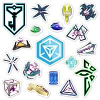 Image 1 of Ingress Prime Sticker Set (18 Pieces)