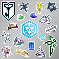 Image 1 of Ingress Prime Magnet Set (18 Pieces)