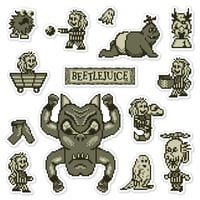 Image 3 of Beetlejuice GB Sticker Set (14 Pieces)